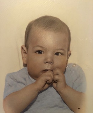Baby picture of author Michael Lauck